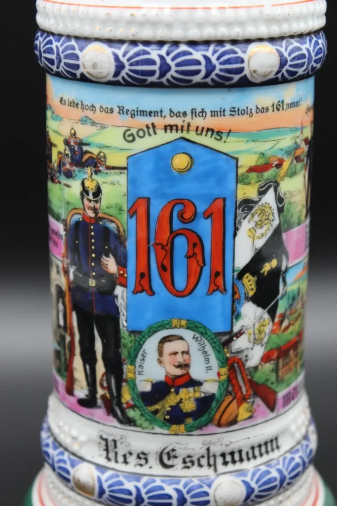 Close-up Reservistenkrug Gerhard Eschmann.