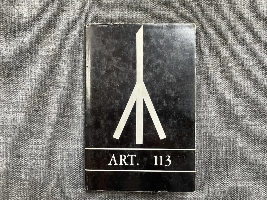 Boek met titel Art. 113.