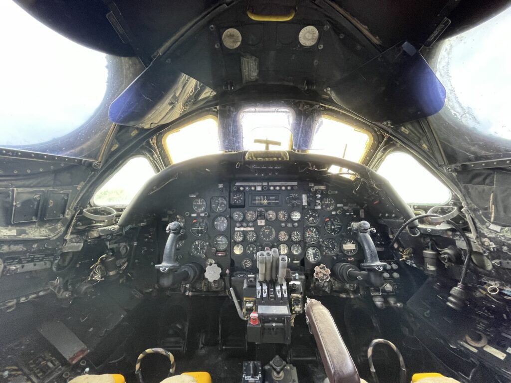 Cockpit Avro Vulcan.
