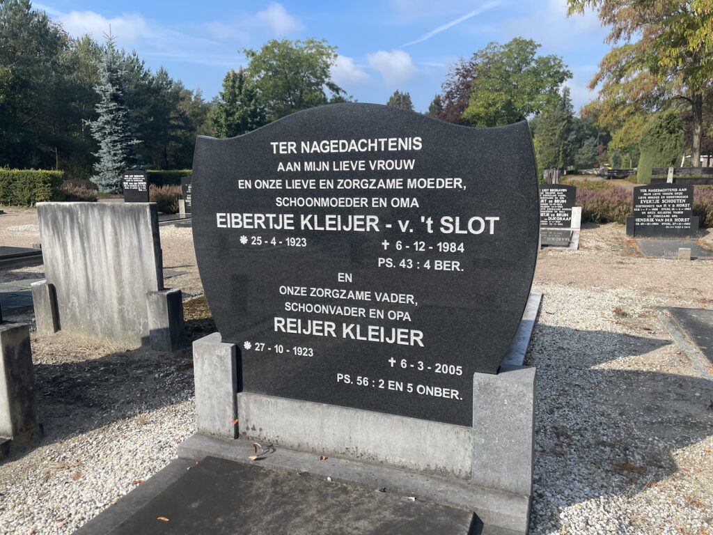 Grafsteen Reijer Kleijer.
