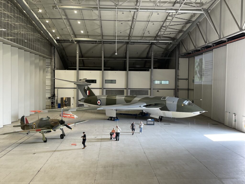 Handley Page Victor in de AirSpace exhibition hall.