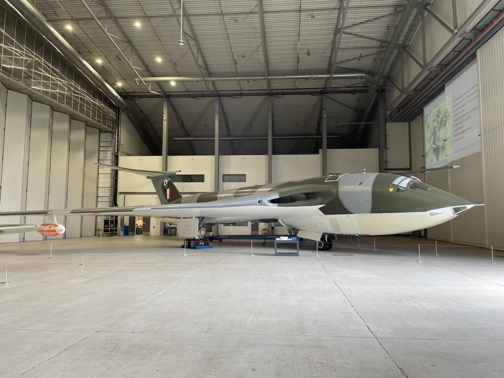 Complete Handley Page Victor in hangar.