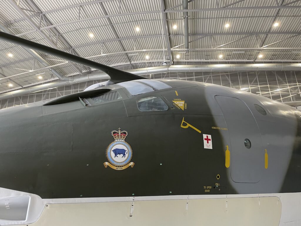 Buitenkant cockpit Handley Page Victor.