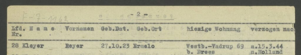 Rode Kruis dossier van Reijer Kleijer.