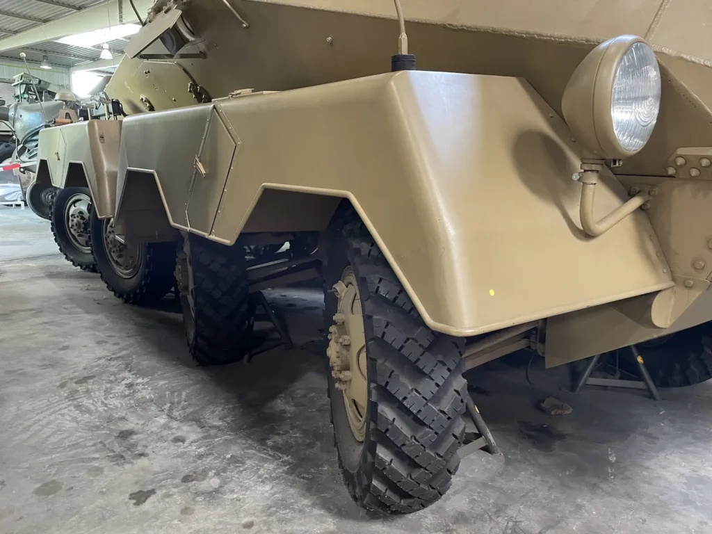 Wielen van een Duits pantservoertuig